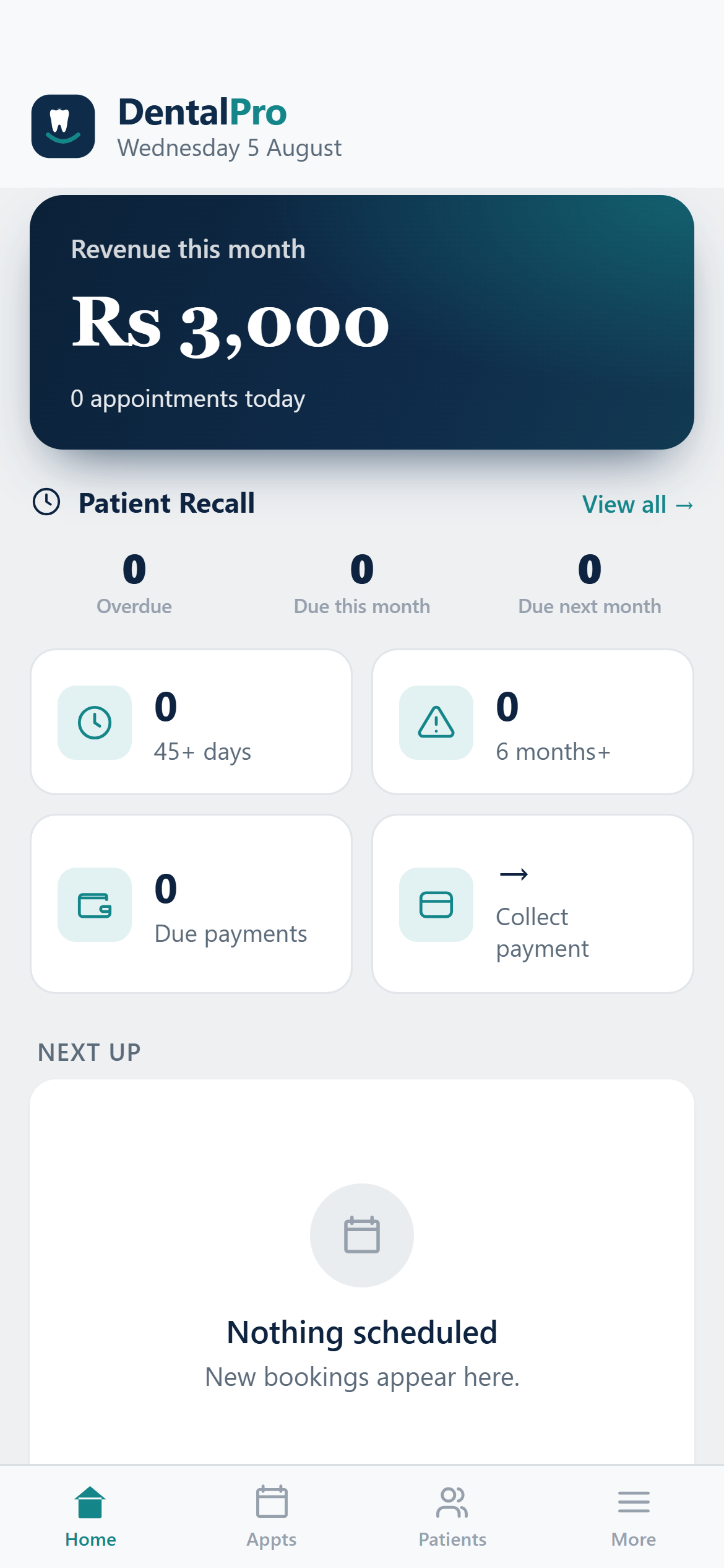 The dashboard on desktop and phone